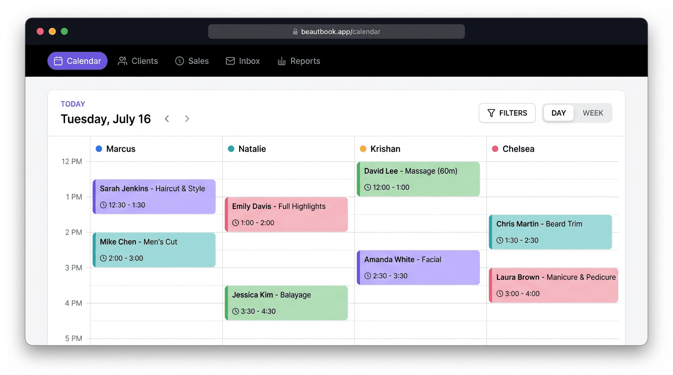 Calendar feature screenshot